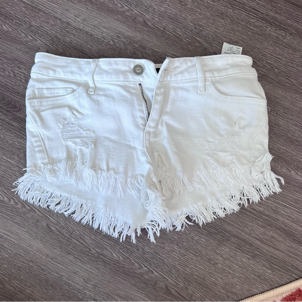 White Hollister Denim Shorts